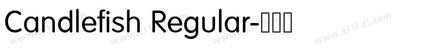 Candlefish Regular字体转换